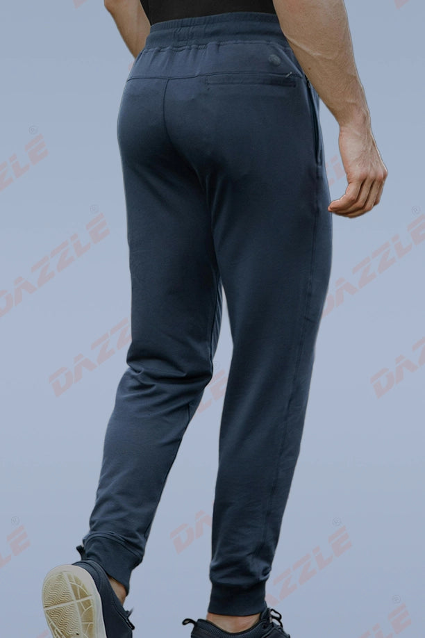 RICH COTTON JOGGER - BLUE GREY