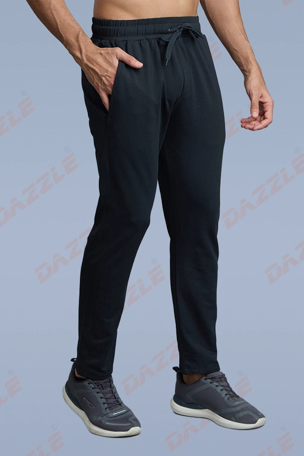 COTTON LYCRA TRACK - BLUE GREY