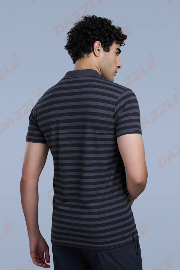 DRY FIT STRIPES - DARK GREY
