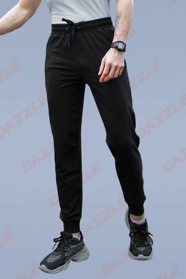 RICH COTTON JOGGER - BLACK