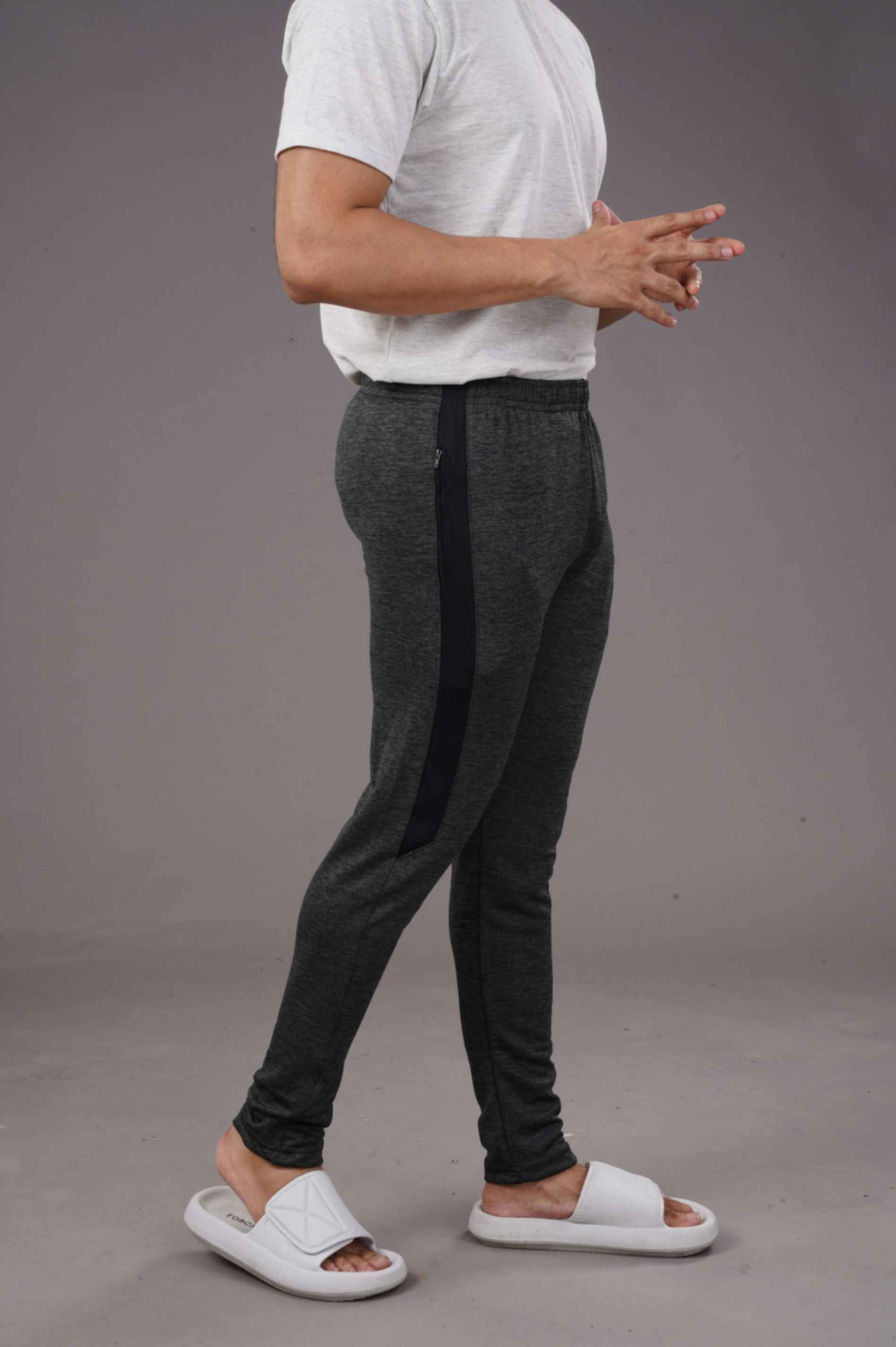 RUNNER LOWER - MELANGE BLACK