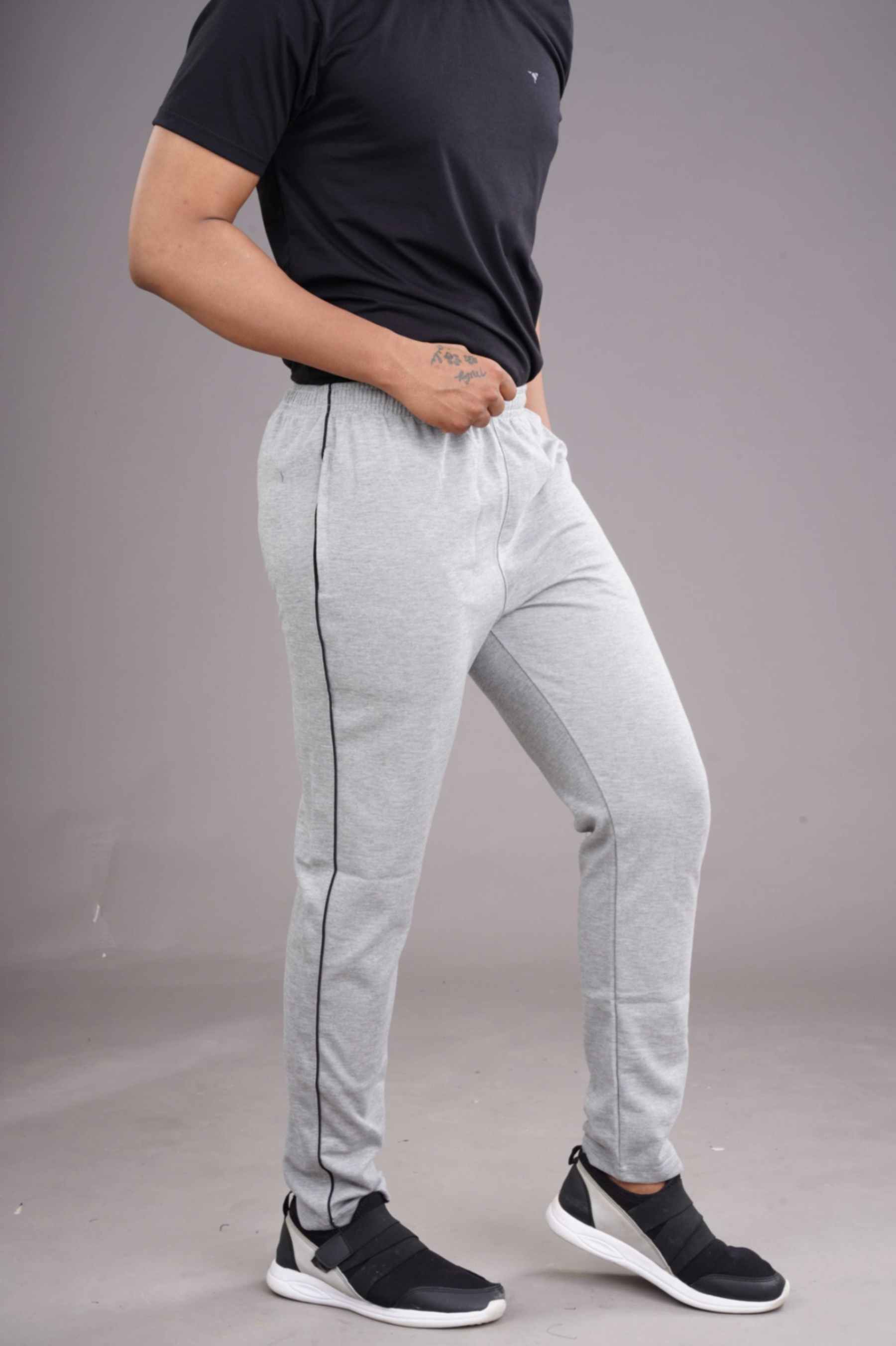 TRACK LOWER PC- SPL-PLAIN  - LIGHT GREY