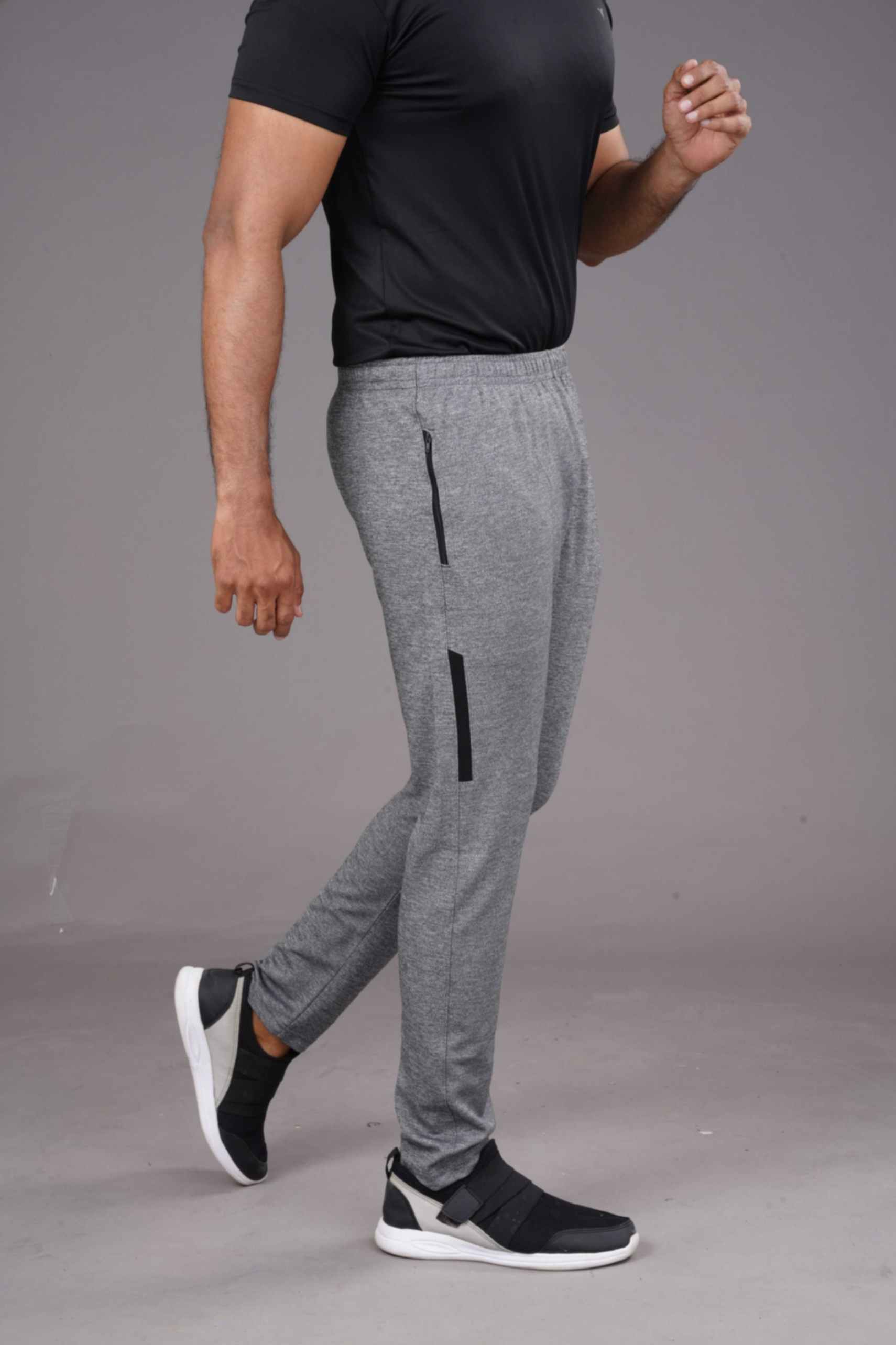 CRAZY MELANGE LOWER - LIGHT GREY