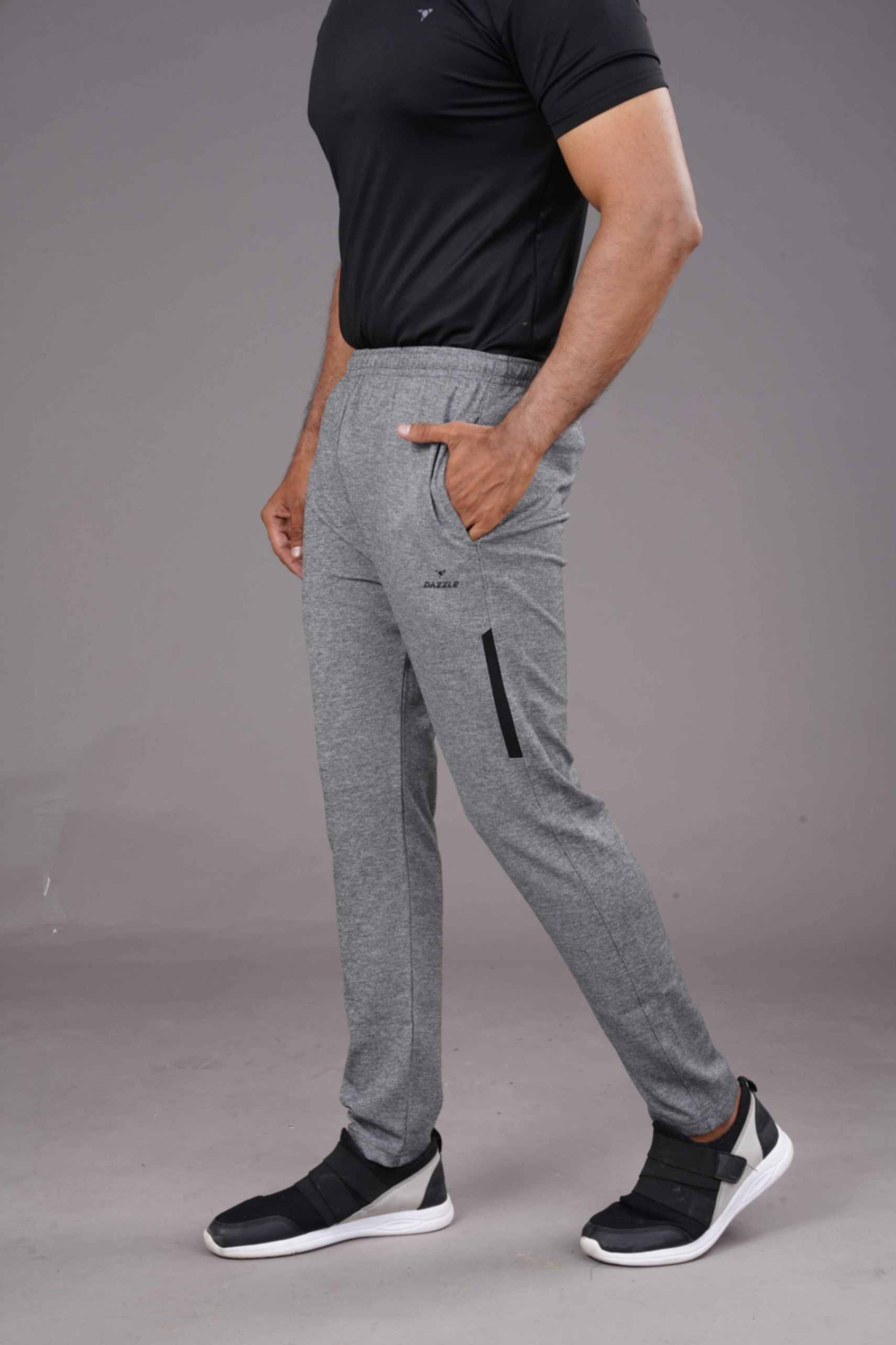CRAZY MELANGE LOWER - LIGHT GREY