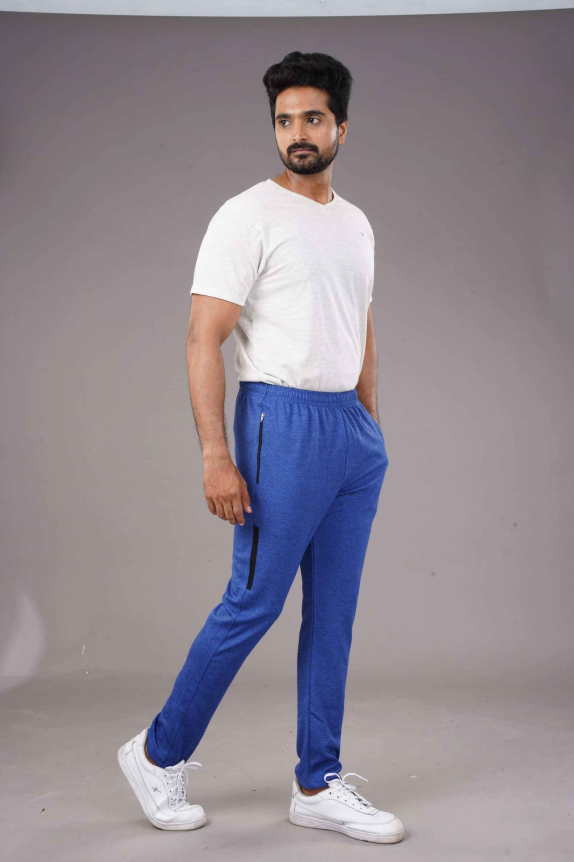 CRAZY MELANGE LOWER - ROYAL BLUE