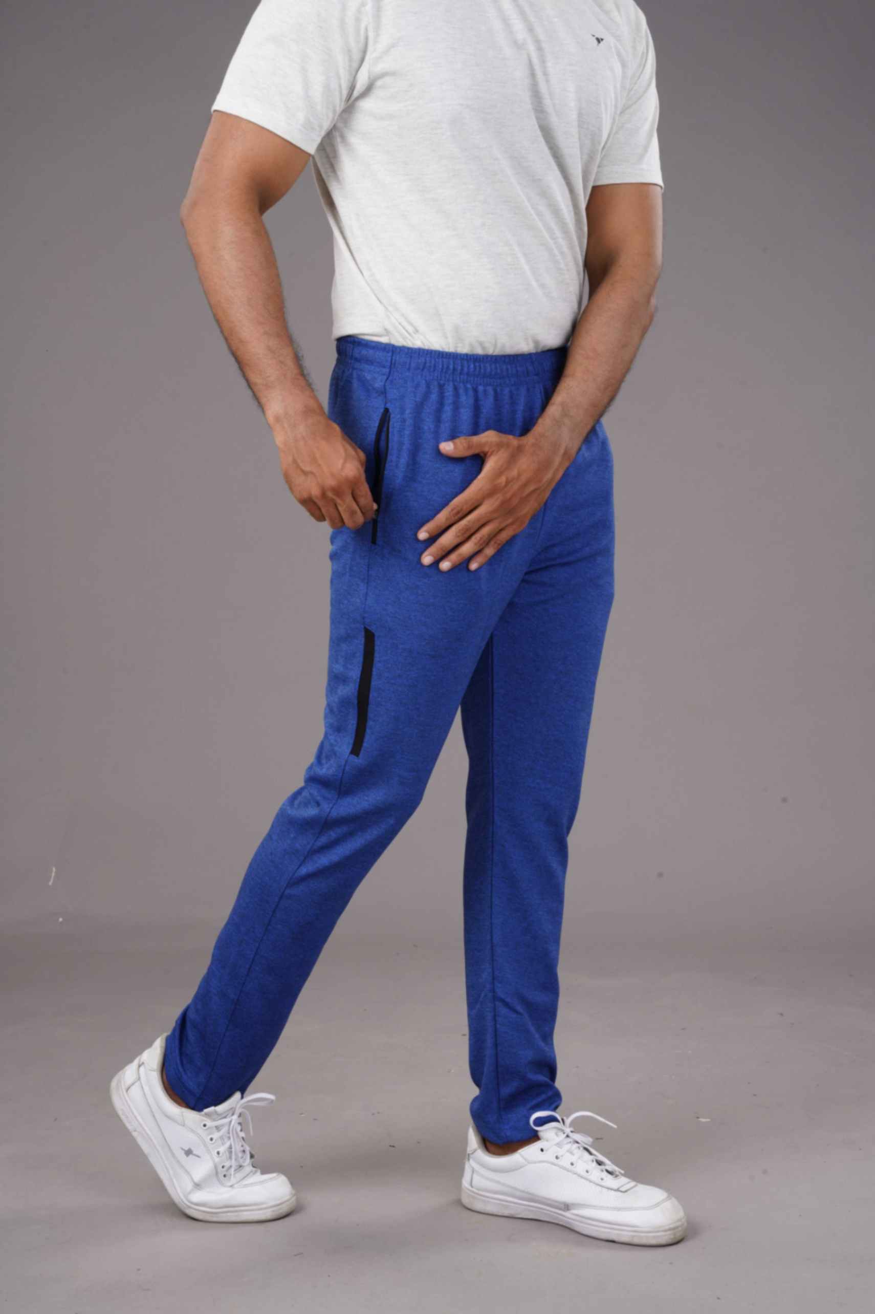 CRAZY MELANGE LOWER - ROYAL BLUE