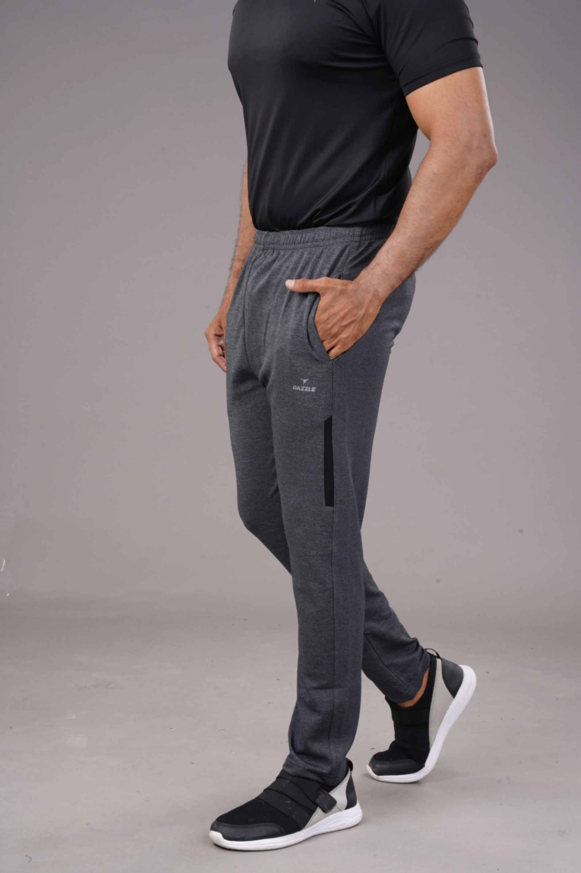 CRAZY MELANGE LOWER - BLACK