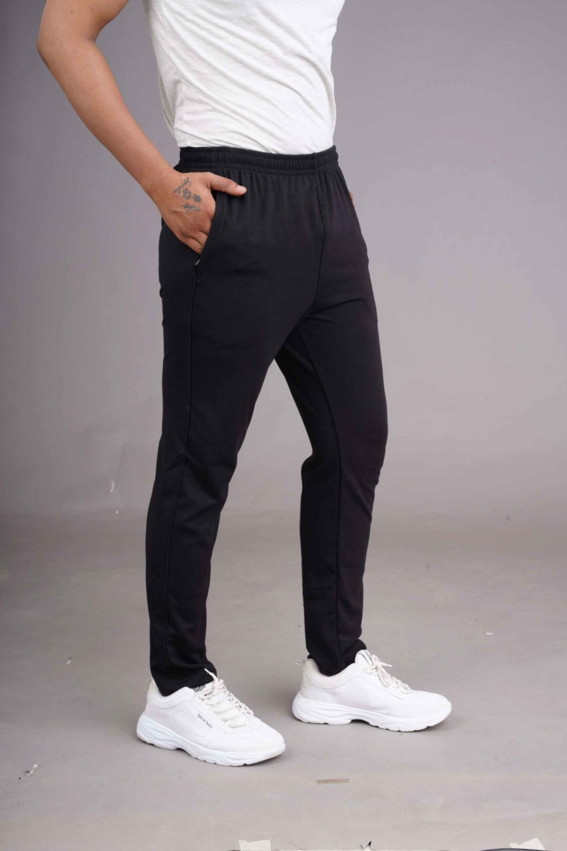 TRACK LOWER PC -SPCL-PLAIN - ZACHO BLACK