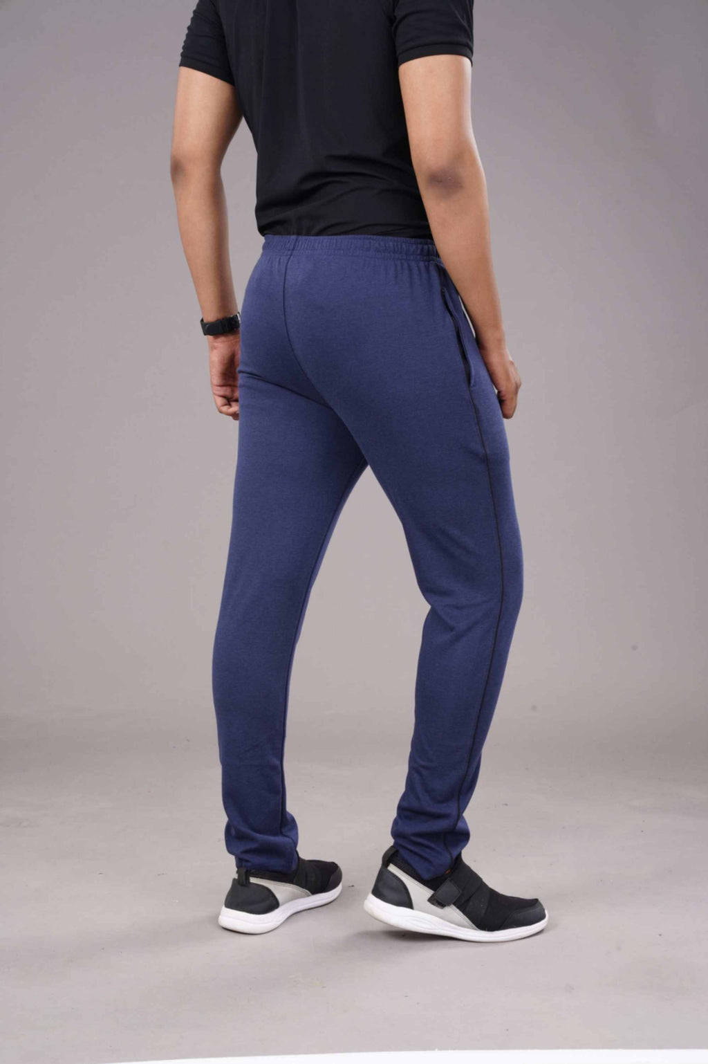 TRACK LOWER PC -SPCL-PLAIN - DENIM BLUE