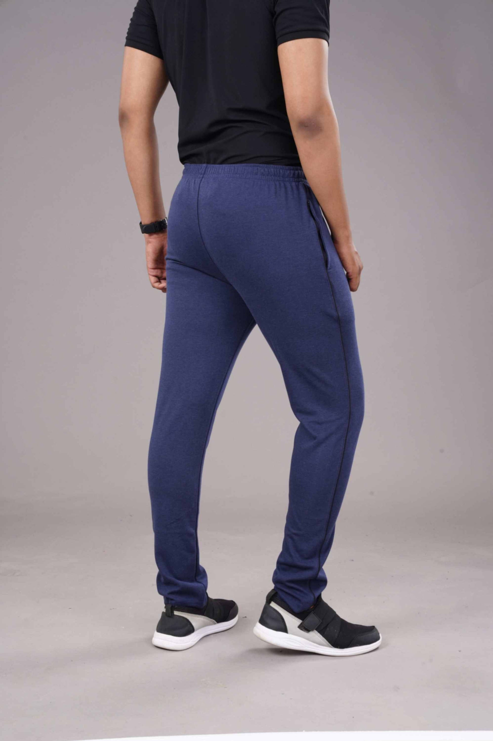 TRACK LOWER PC -SPCL-PLAIN - DENIM BLUE