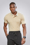 CLASSIC COTTON T-SHIRT- CAMEL