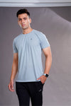 PC ROUND NECK T-SHIRT - MELANGE GREY