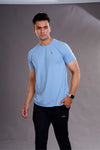 PC ROUND NECK T-SHIRT - SKY BLUE