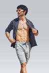 MULTI DRI FIT SPORTS SHORT - LIGHT GREY
