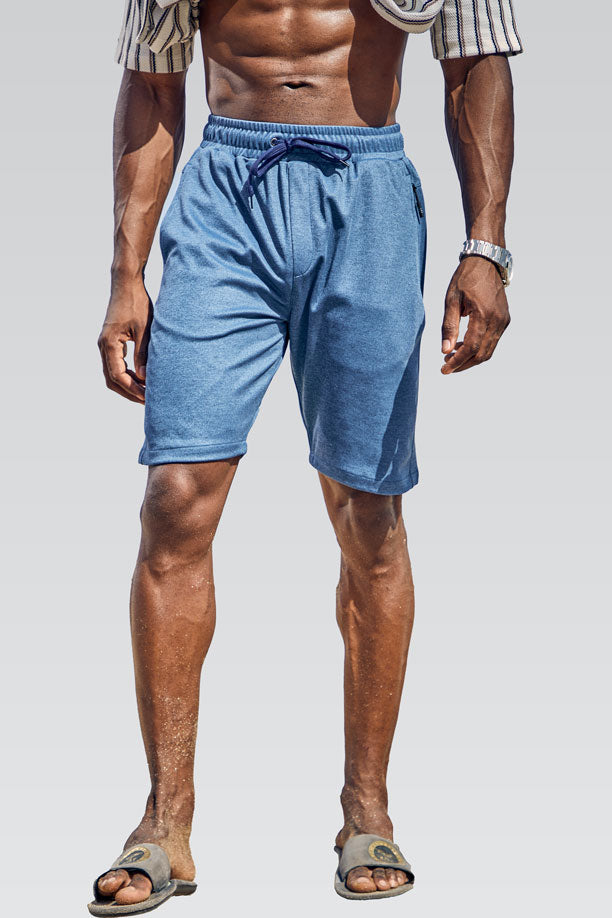 MULTI DRI FIT SPORTS SHORT - DENIM BLUE