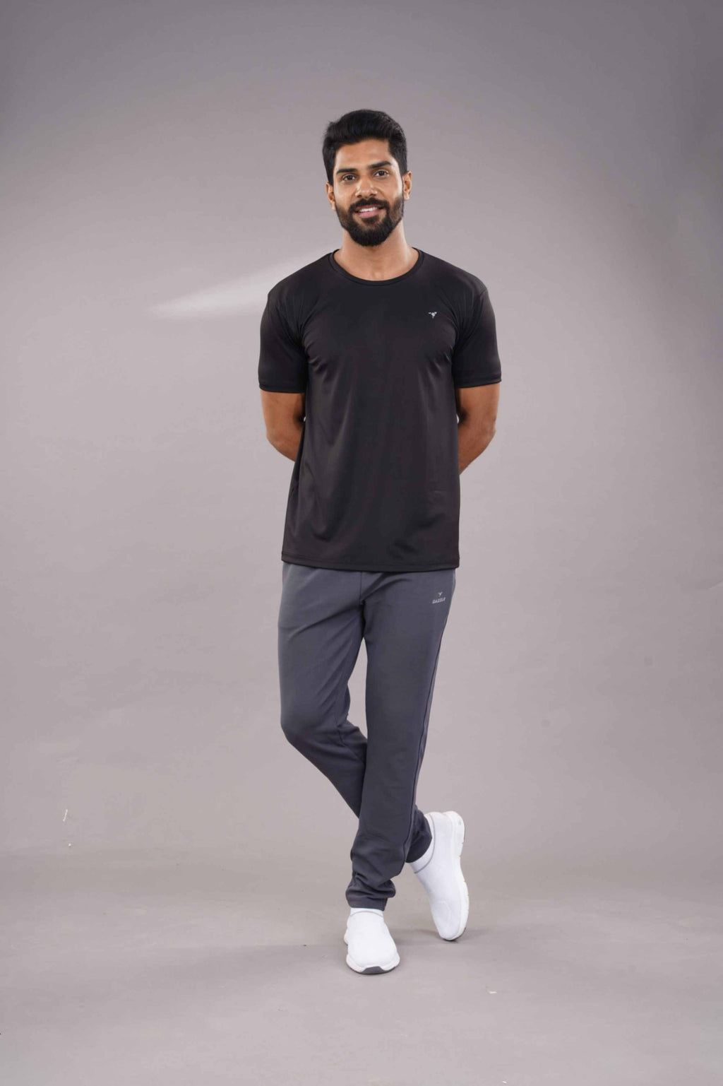 BUTTER LYCR R-NECK T-SHIRT - BLACK
