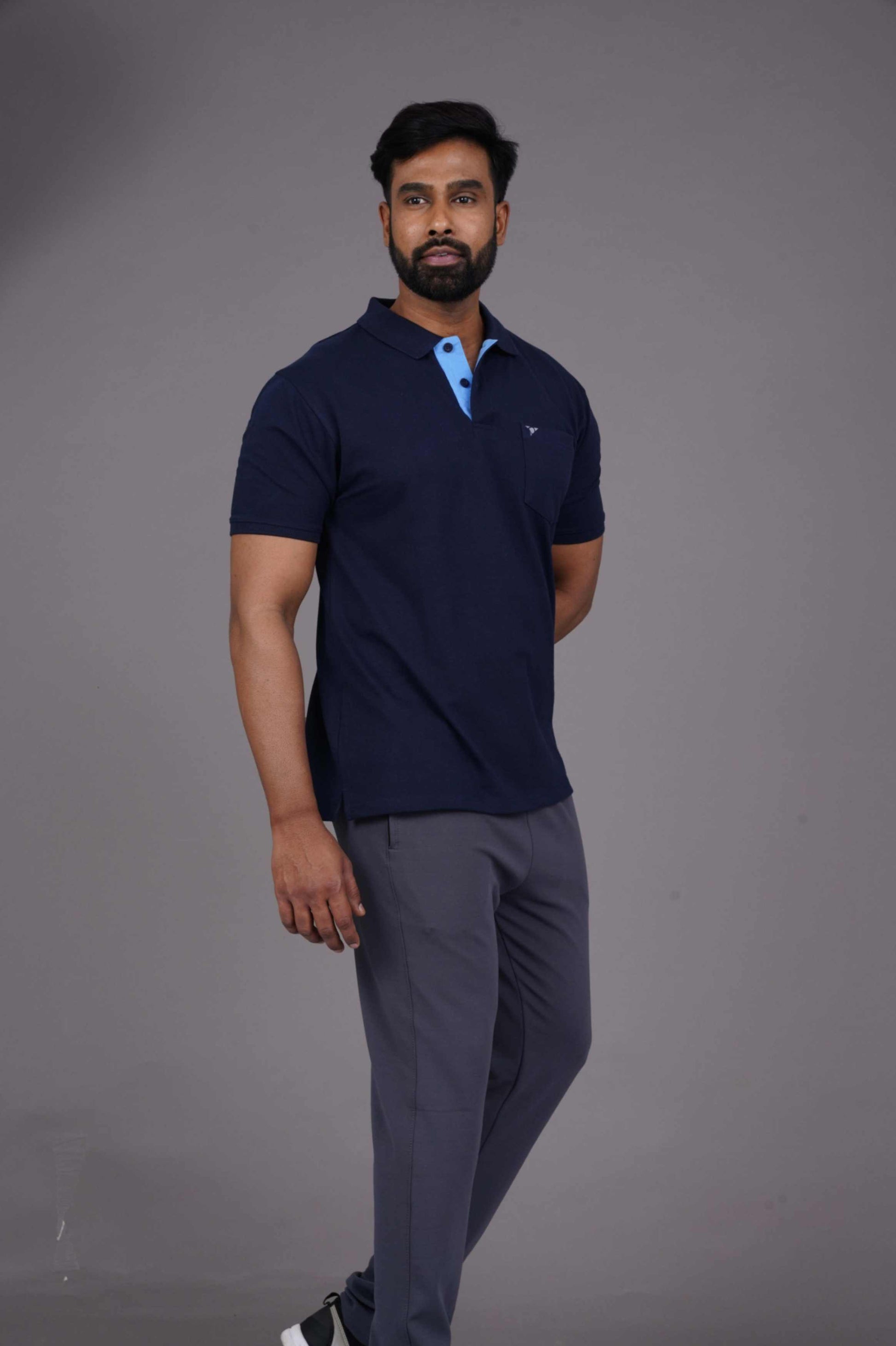 MATTY COMFORT T-SHIRT - NAVY BLUE