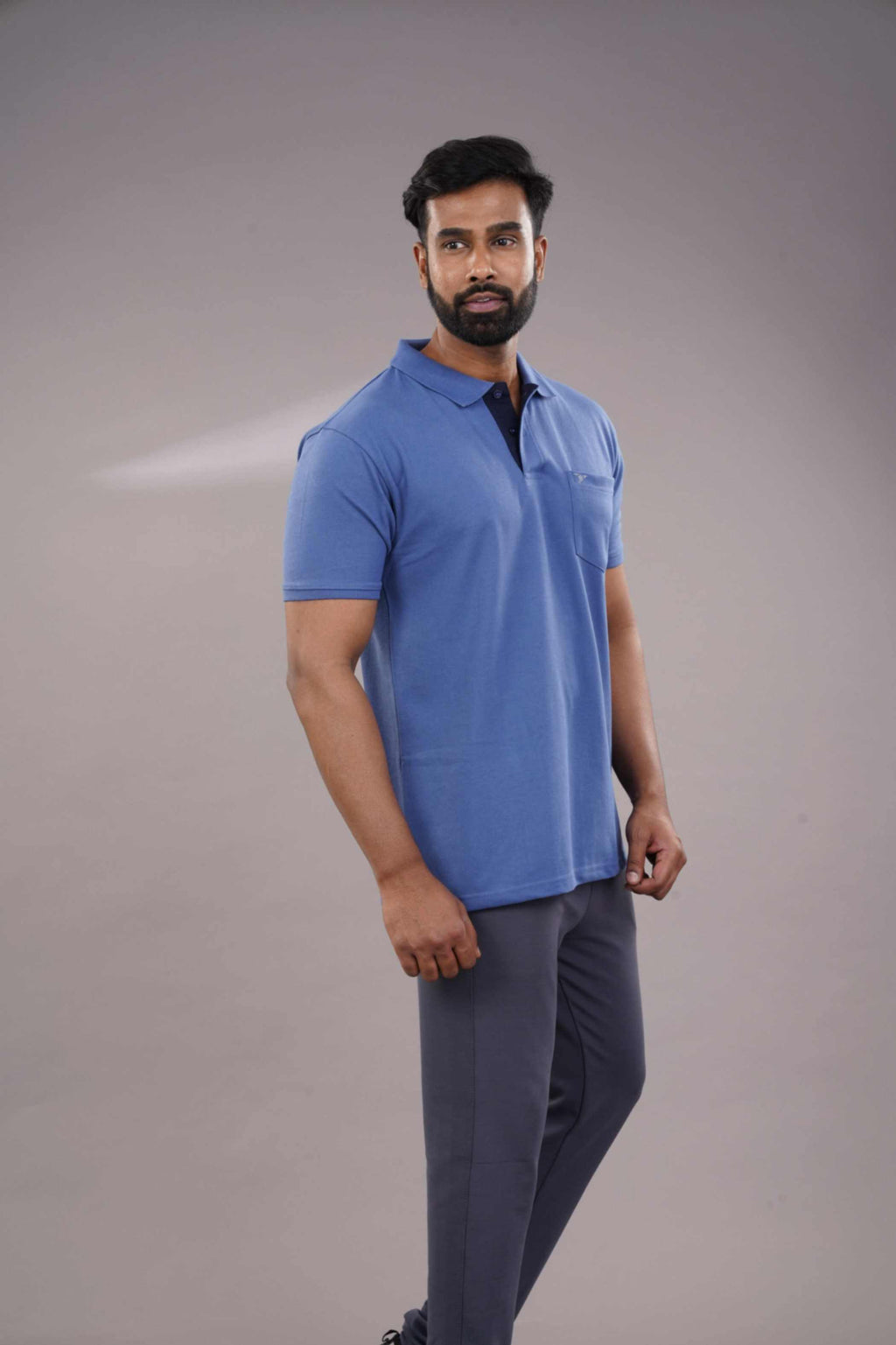MATTY COMFORT T-SHIRT- INDIGO BLUE