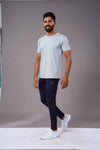 BUTTER LYCR R-NECK T-SHIRT - LIGHT GREY
