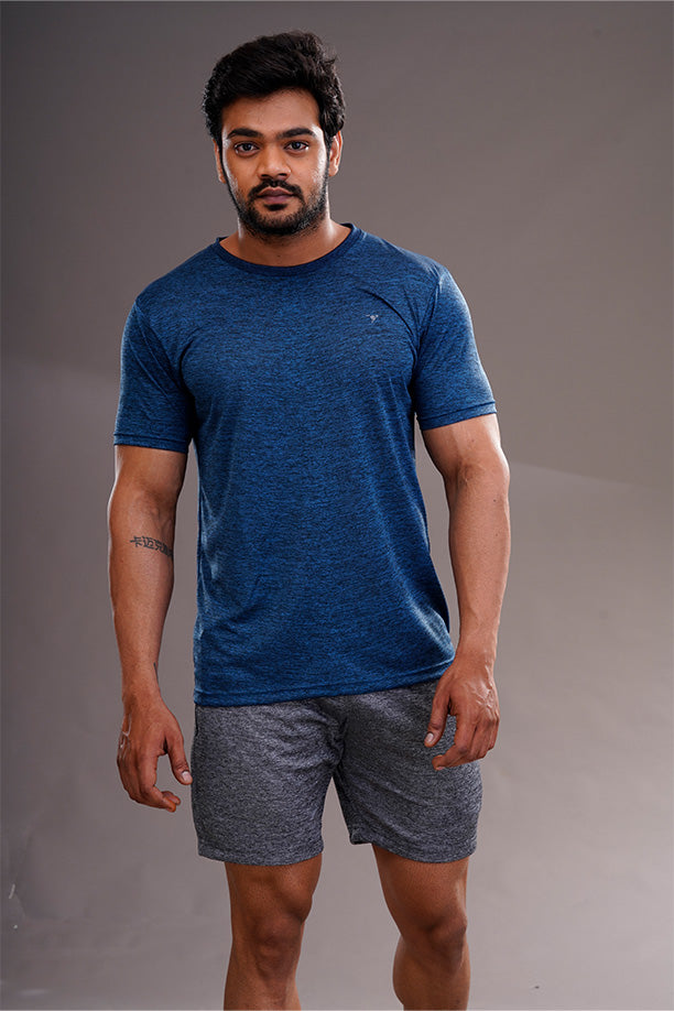 DRYFIT ROUND NECK T- SHIRT - NAVY BLUE