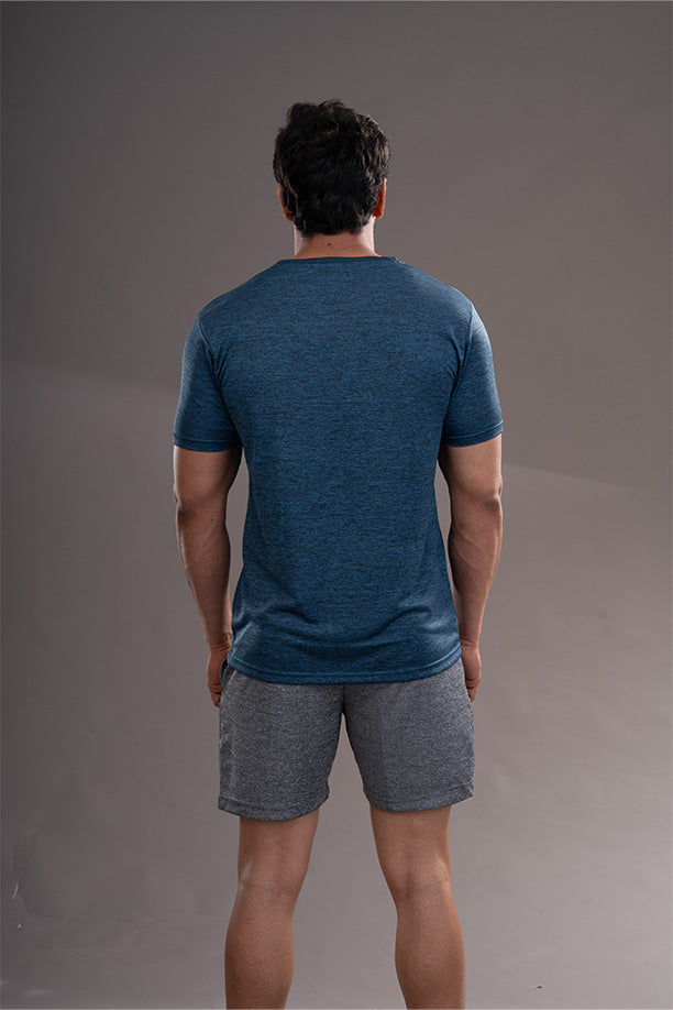 DRYFIT ROUND NECK T- SHIRT - NAVY BLUE