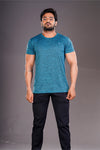 DRYFIT ROUND NECK T- SHIRT - PEACOCK GREEN