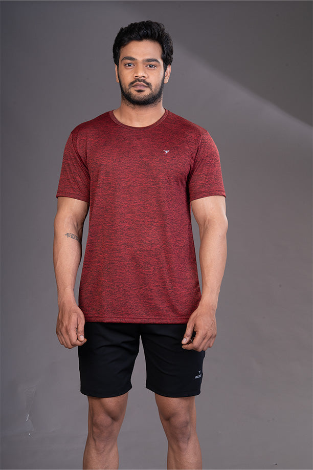 DRYFIT ROUND NECK T- SHIRT - RED