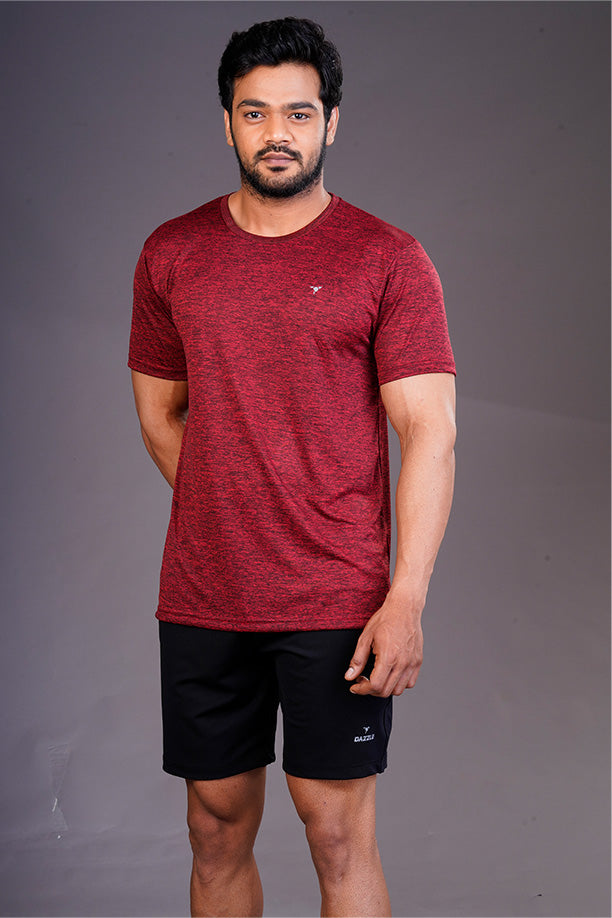 DRYFIT ROUND NECK T- SHIRT - RED