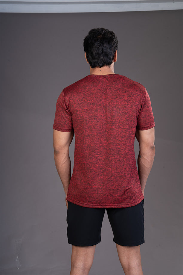 DRYFIT ROUND NECK T- SHIRT - RED