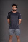 DRYFIT ROUND NECK T- SHIRT - DARK GREY