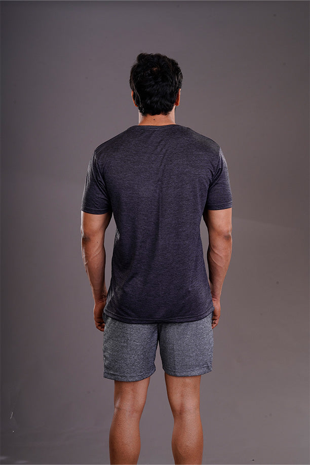 DRYFIT ROUND NECK T- SHIRT - DARK GREY