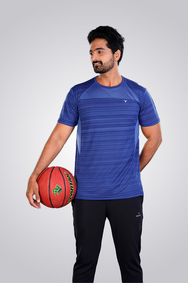 CRAZY FANCY ROUND NECK T-SHIRT - NAVY BLUE