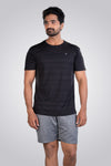 CRAZY FANCY ROUND NECK T-SHIRT - BLACK