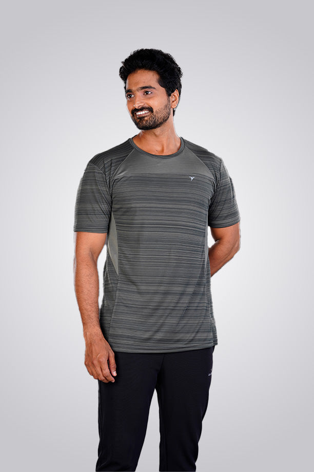 CRAZY FANCY ROUND NECK T-SHIRT - MEHANDI