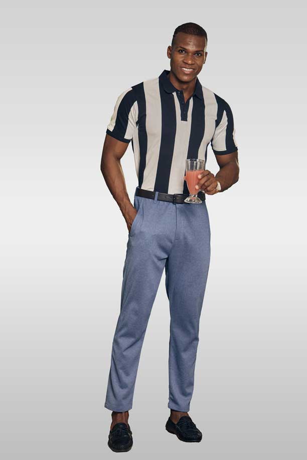 ALL TIME COTTON PANT - DENIM BLUE