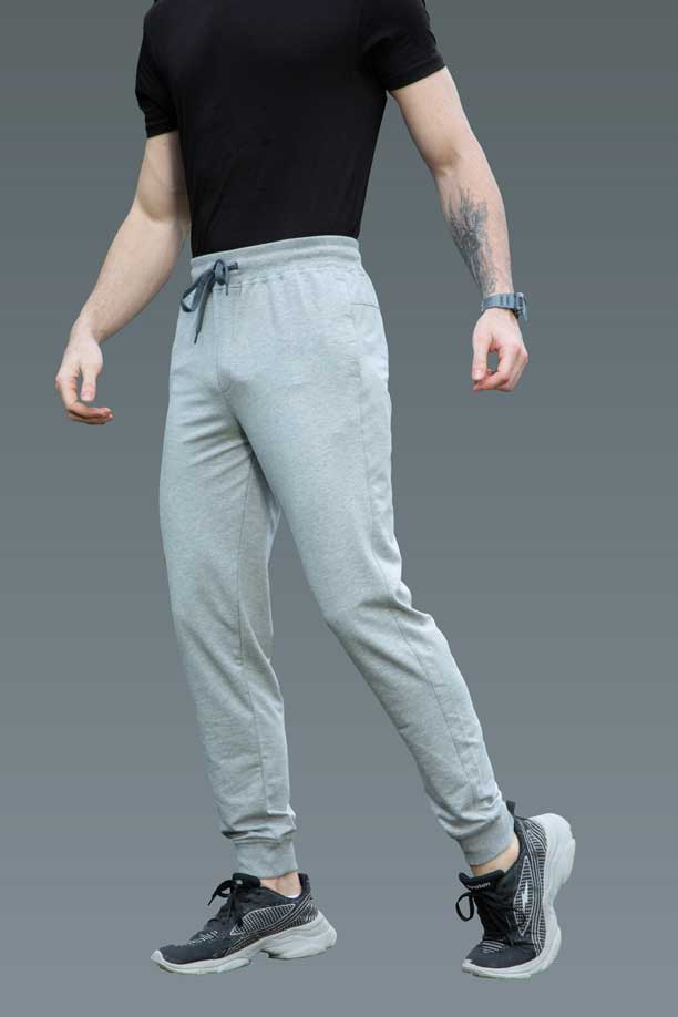 RICH COTTON JOGGER - LIGHT GREY