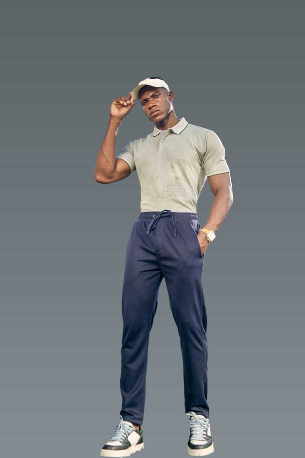 ALL TIME COTTON TRACK - DARK NAVY BLUE