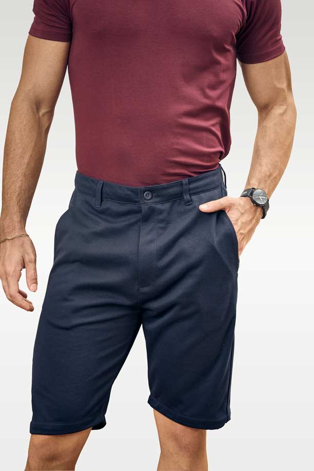 ALL TIME COTTON LONG SHORT - DARK NAVY BLUE