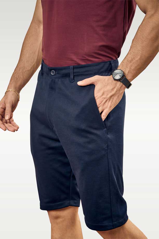 ALL TIME COTTON LONG SHORT - DARK NAVY BLUE