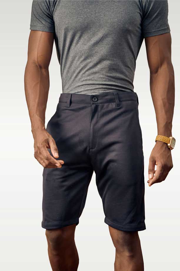 ALL TIME COTTON LONG SHORT - BLACK