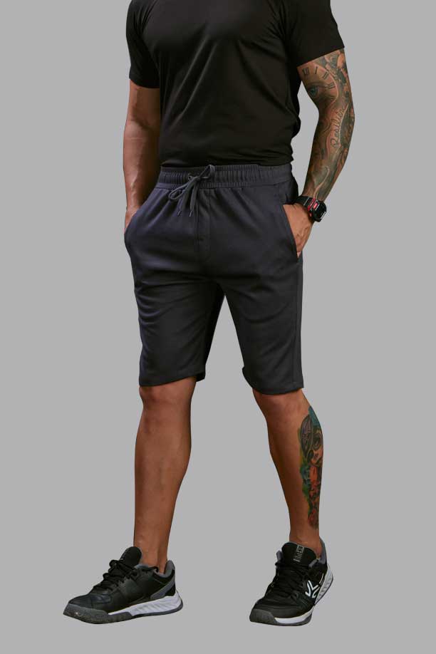 ALL TIME COTTON SPORT SHORT - DARK GREY