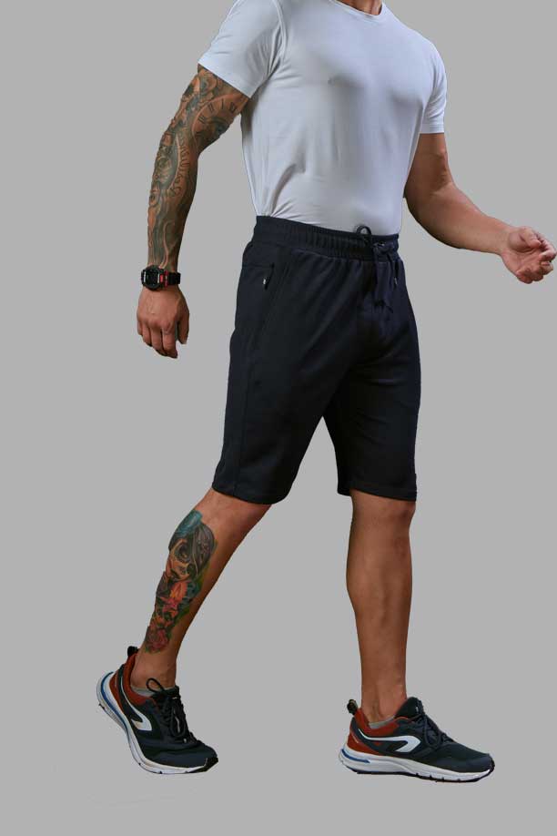 ALL TIME COTTON SPORT SHORT - DARK NAVY BLUE