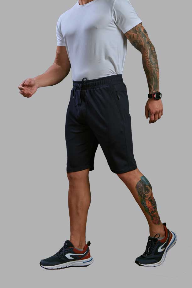 ALL TIME COTTON SPORT SHORT - DARK NAVY BLUE
