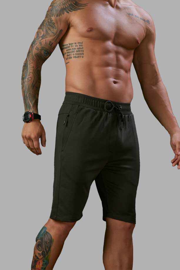 ALL TIME COTTON SPORT SHORT - MILL BLACK