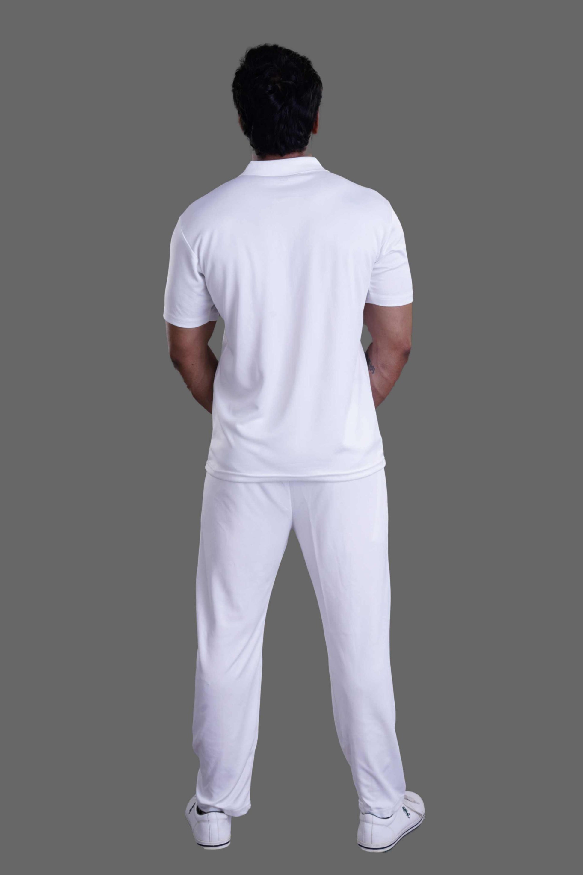 CRICKET T SHIRT HALF SLEEVES - OFF WHITE