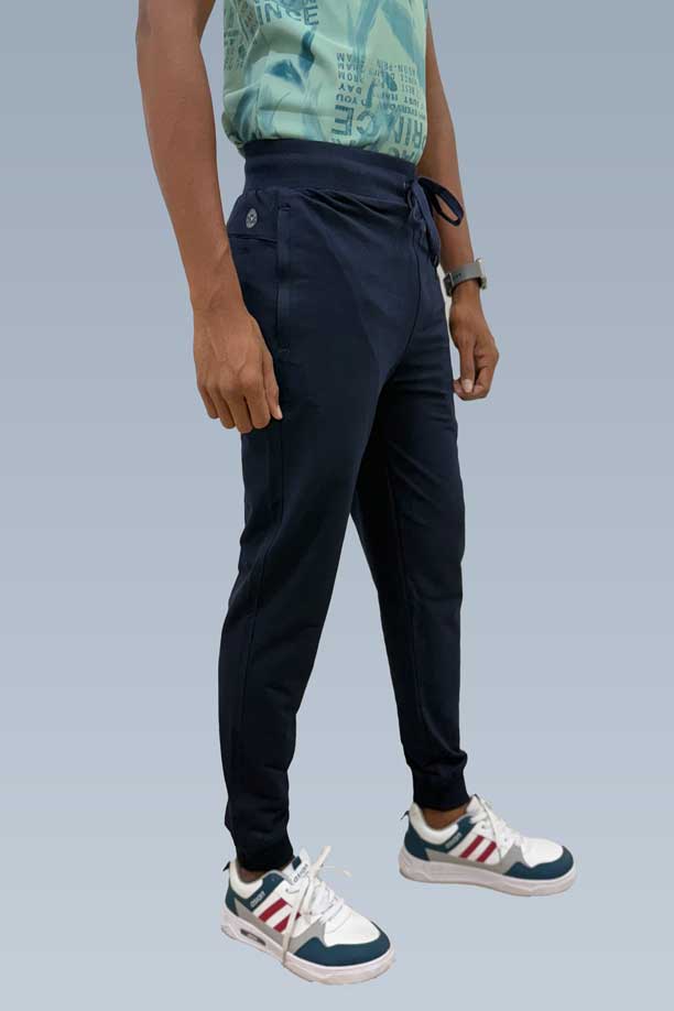 RICH COTTON JOGGER - NAVY BLUE
