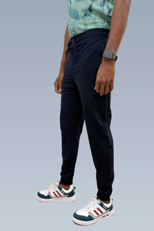 RICH COTTON JOGGER - NAVY BLUE