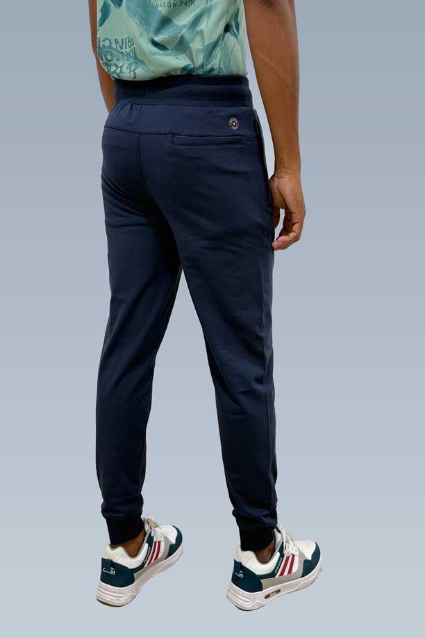 RICH COTTON JOGGER - BLUE GREY