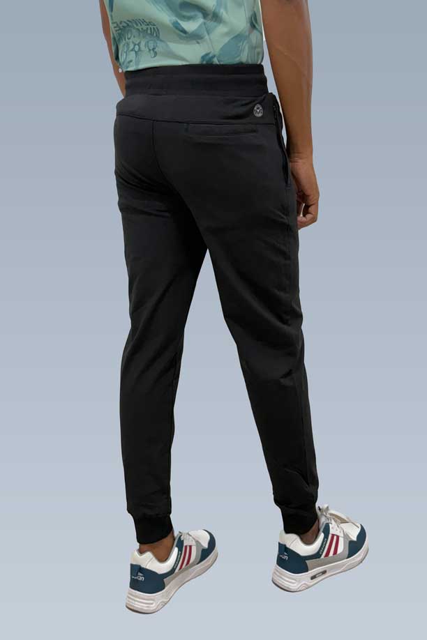 RICH COTTON JOGGER - BLACK