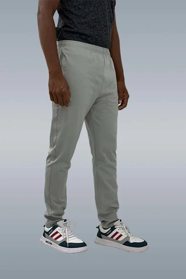 LYCRA TRACK PANT - LIGHT GREY